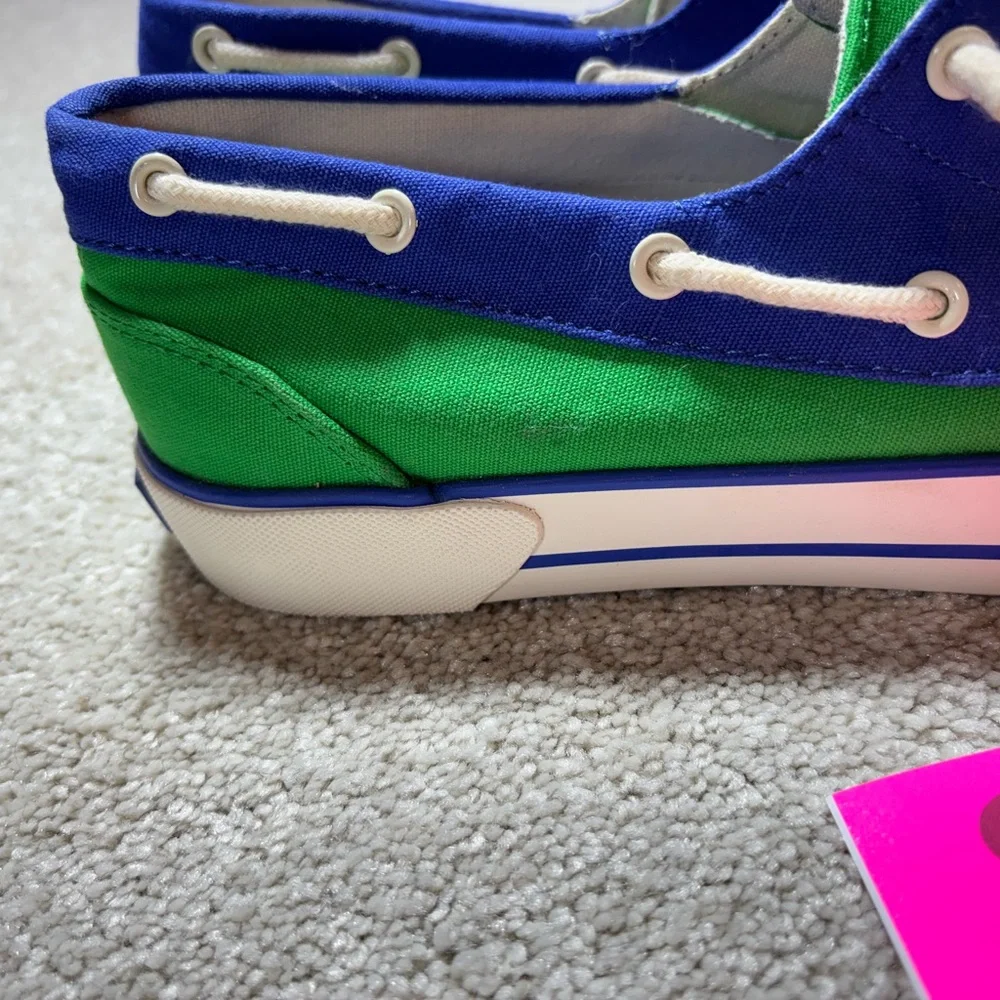 Ralph‎ Lauren men’s blue/green boat shoes sz 8